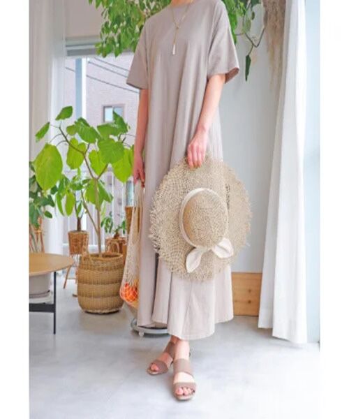 MODE KAORI / モードカオリ サンダル | ステンドグラスヒールサンダル 21523(グレージュS)