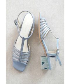 MODE KAORI / モードカオリ サンダル | ステンドグラスヒールTストラップサンダル 21524