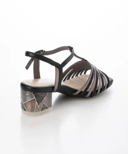 MODE KAORI / モードカオリ サンダル | ステンドグラスヒールTストラップサンダル 21524 | 詳細3