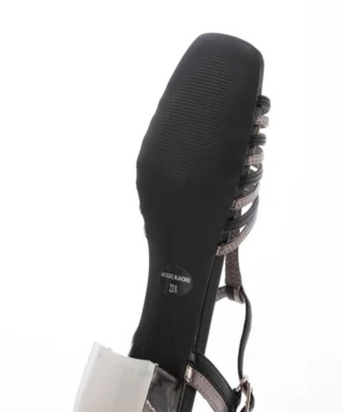 MODE KAORI / モードカオリ サンダル | ステンドグラスヒールTストラップサンダル 21524 | 詳細4