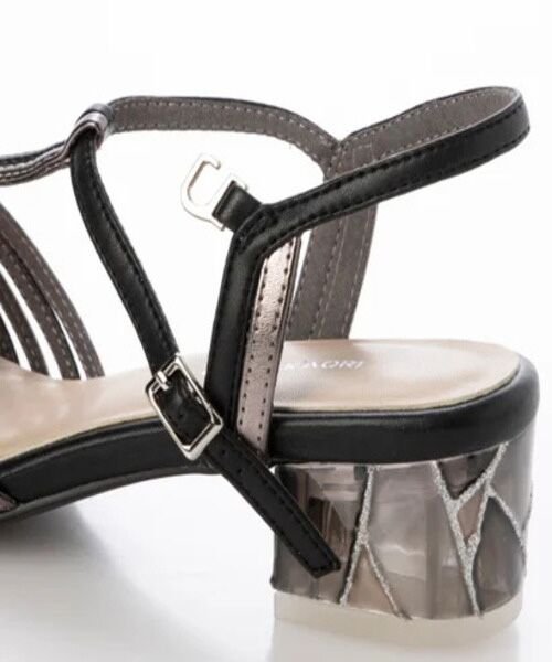 MODE KAORI / モードカオリ サンダル | ステンドグラスヒールTストラップサンダル 21524 | 詳細5