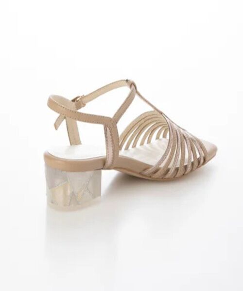 MODE KAORI / モードカオリ サンダル | ステンドグラスヒールTストラップサンダル 21524 | 詳細10