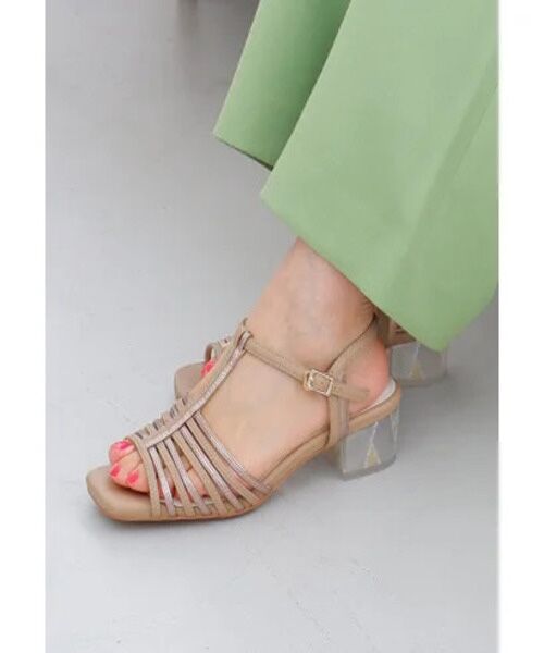 MODE KAORI / モードカオリ サンダル | ステンドグラスヒールTストラップサンダル 21524 | 詳細13