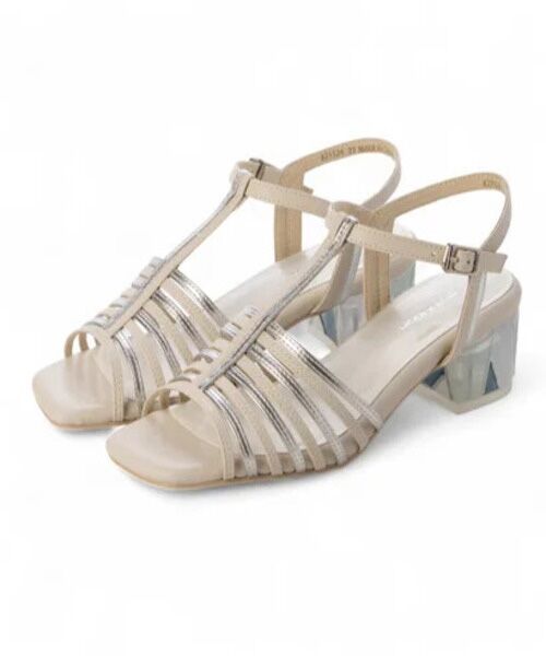 MODE KAORI / モードカオリ サンダル | ステンドグラスヒールTストラップサンダル 21524 | 詳細14