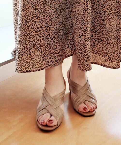 MODE KAORI / モードカオリ サンダル | 【本革】 サンダル 35639(グレージュ/C)