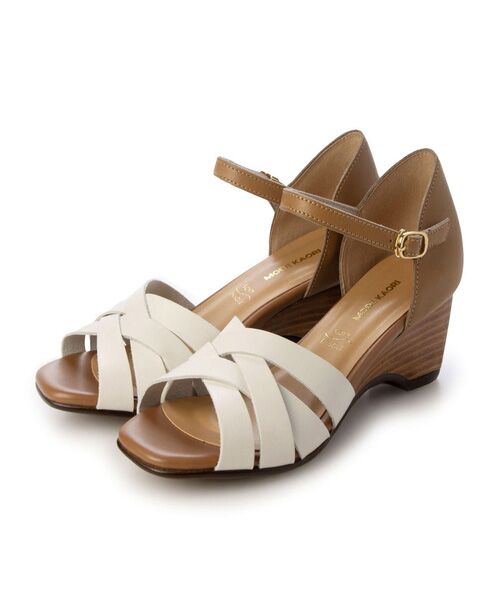 MODE KAORI / モードカオリ サンダル | 【本革】 メッシュウェッジサンダル 35739 | 詳細1