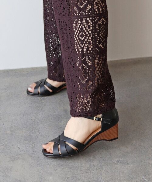 MODE KAORI / モードカオリ サンダル | 【本革】 メッシュウェッジサンダル 35739 | 詳細17