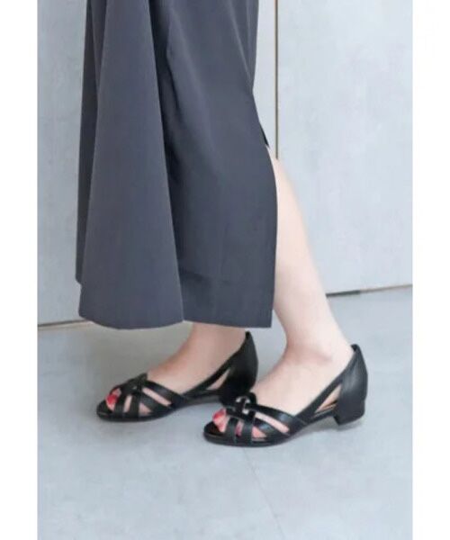 MODE KAORI / モードカオリ サンダル | 【本革】 メッシュフラットシューズ 35747 | 詳細14