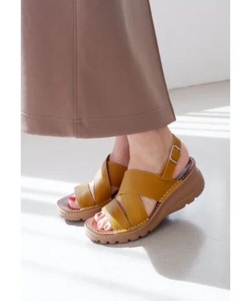 MODE KAORI / モードカオリ サンダル | 【本革】 撥水クロスバンドサンダル 6137 | 詳細12