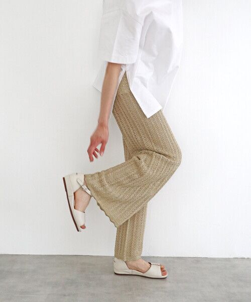 MODE KAORI / モードカオリ サンダル | 【本革】 プラットサンダル 6724（アイボリー）