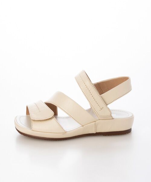 MODE KAORI / モードカオリ サンダル | 【本革】 マジックテーププラットサンダル 6725 | 詳細2