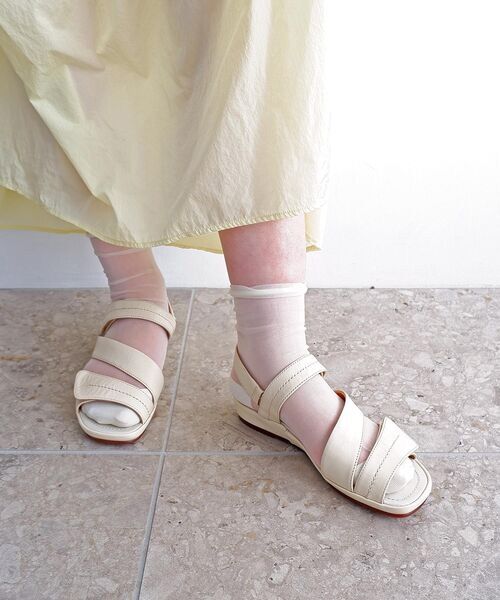 MODE KAORI / モードカオリ サンダル | 【本革】 マジックテーププラットサンダル 6725 | 詳細5