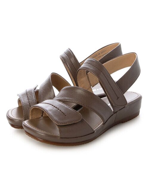 MODE KAORI / モードカオリ サンダル | 【本革】 マジックテーププラットサンダル 6725 | 詳細6