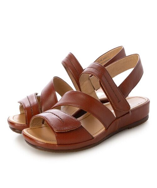 MODE KAORI / モードカオリ サンダル | 【本革】 マジックテーププラットサンダル 6725 | 詳細16