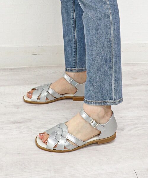 MODE KAORI / モードカオリ サンダル | 【本革】 メッシュセパレートサンダル 7127 | 詳細10