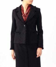 MOGA / モガ テーラードジャケット | ツイード綾フリンジジャケット