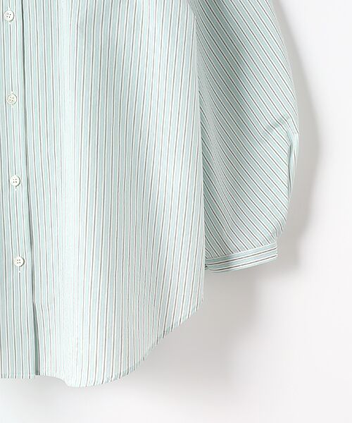 MOGA / モガ シャツ・ブラウス | エアリーコットンストライプデザインシャツ | 詳細3