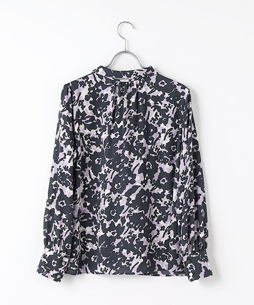 MOGA / モガ シャツ・ブラウス | wb ぼかしフラワープリントブラウス | 詳細1