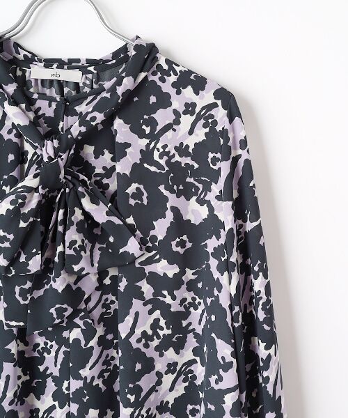 MOGA / モガ シャツ・ブラウス | wb ぼかしフラワープリントブラウス | 詳細2