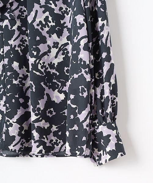 MOGA / モガ シャツ・ブラウス | wb ぼかしフラワープリントブラウス | 詳細3
