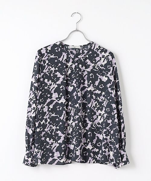 MOGA / モガ シャツ・ブラウス | wb ぼかしフラワープリントブラウス | 詳細4
