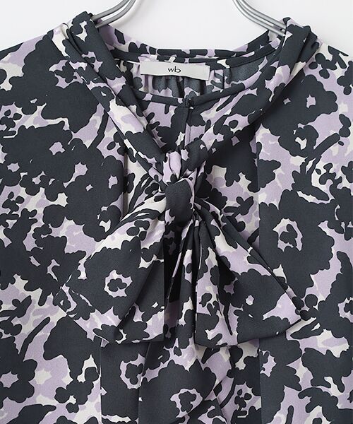 MOGA / モガ シャツ・ブラウス | wb ぼかしフラワープリントブラウス | 詳細5