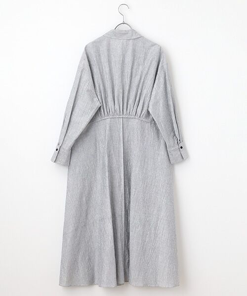 MOGA / モガ ロング・マキシ丈ワンピース | リネンワッシャーフレアーシャツワンピース | 詳細1