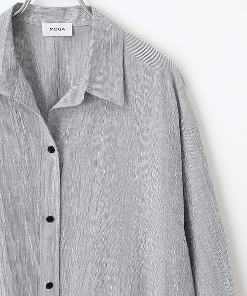 MOGA / モガ ロング・マキシ丈ワンピース | リネンワッシャーフレアーシャツワンピース | 詳細2