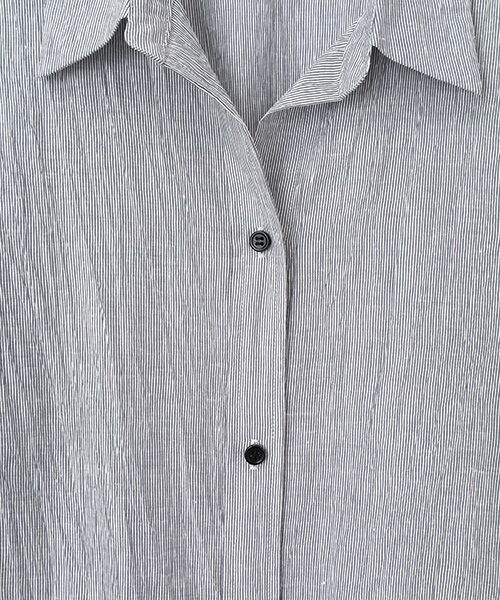 MOGA / モガ ロング・マキシ丈ワンピース | リネンワッシャーフレアーシャツワンピース | 詳細5