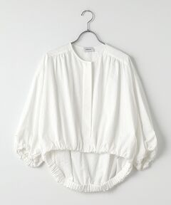 MOGA / モガ シャツ・ブラウス | ポリエステルリップルラウンドカラーブラウス