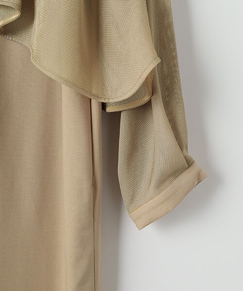 MOGA / モガ ロング・マキシ丈ワンピース | feerique メッシュ×ジャージドッキングワンピース | 詳細4