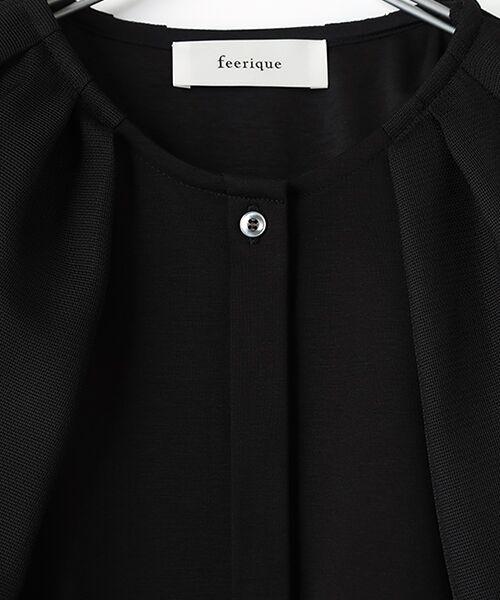 MOGA / モガ シャツ・ブラウス | feerique メッシュ×ジャージドッキングブラウス | 詳細1