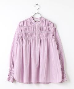 MOGA / モガ シャツ・ブラウス | feerique タイプライターストライプシャーリングブラウス