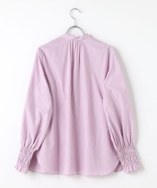 MOGA / モガ シャツ・ブラウス | feerique タイプライターストライプシャーリングブラウス | 詳細2