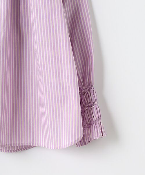 MOGA / モガ シャツ・ブラウス | feerique タイプライターストライプシャーリングブラウス | 詳細4
