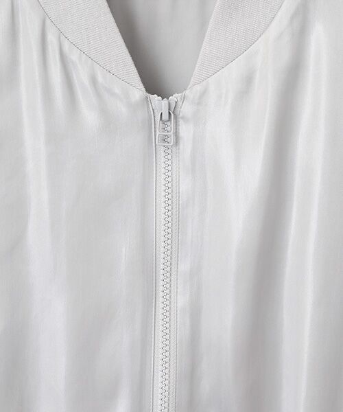 MOGA / モガ ブルゾン | スタイリスト戸野塚かおるコラボ ネイルヴィンテージサテンショートブルゾン | 詳細6