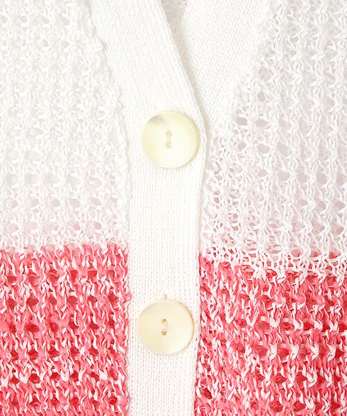 MOGA / モガ カーディガン・ボレロ | テープヤーン×スラリット糸バイカラーカーディガン | 詳細5