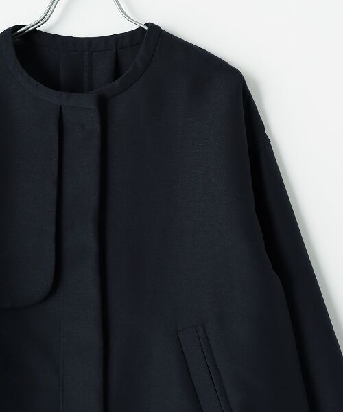 MOGA / モガ ブルゾン | シャイニーダブルクロスノーカラーブルゾン | 詳細2