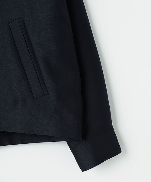 MOGA / モガ ブルゾン | シャイニーダブルクロスノーカラーブルゾン | 詳細3