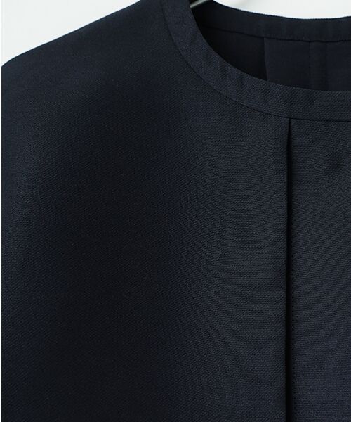 MOGA / モガ ブルゾン | シャイニーダブルクロスノーカラーブルゾン | 詳細4