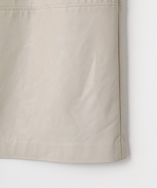 MOGA / モガ ロング・マキシ丈スカート | ヴィスコートスライトレザーIラインスカート | 詳細4