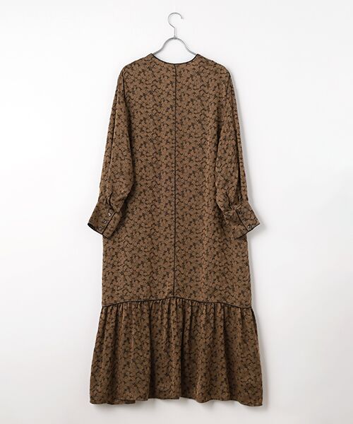 MOGA / モガ ロング・マキシ丈ワンピース | feerique フラワージャガードVネックワンピース | 詳細1