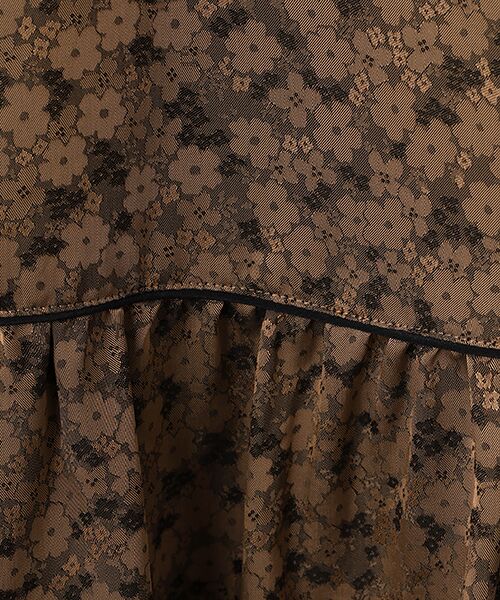 MOGA / モガ ロング・マキシ丈ワンピース | feerique フラワージャガードVネックワンピース | 詳細5