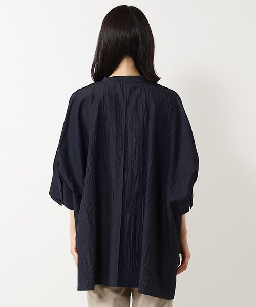 MOGA / モガ シャツ・ブラウス | リネンワッシャーバンドカラーシャツ | 詳細3