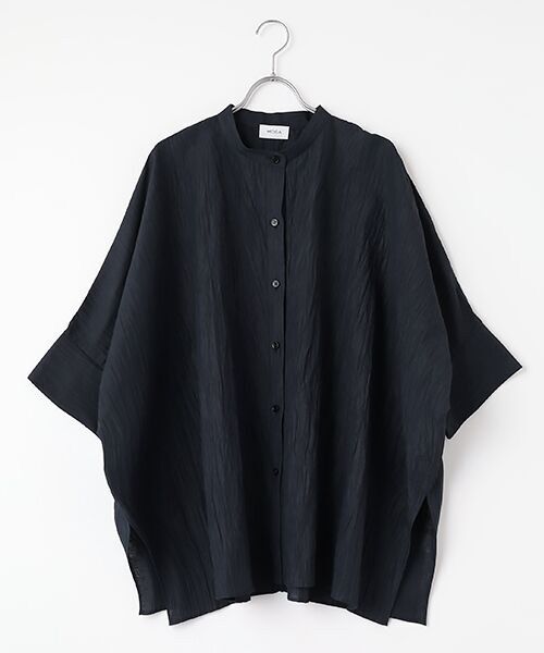 セール】 リネンワッシャーバンドカラーシャツ （シャツ