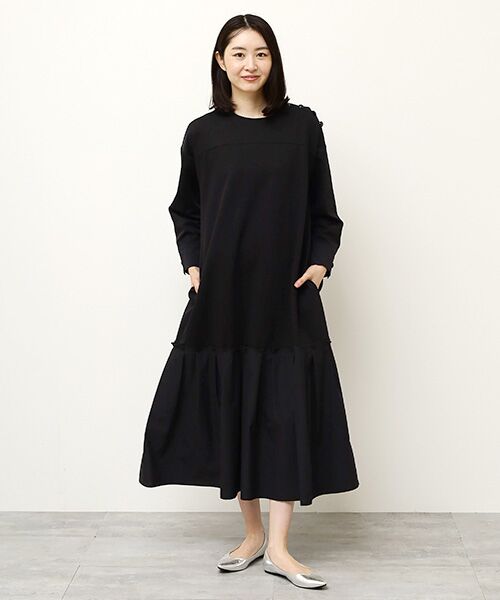 MOGA / モガ ロング・マキシ丈ワンピース | シルケットバイオポンチフレアーワンピース | 詳細8