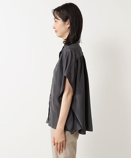 MOGA / モガ シャツ・ブラウス | セシェプレーンケープシャツ | 詳細2