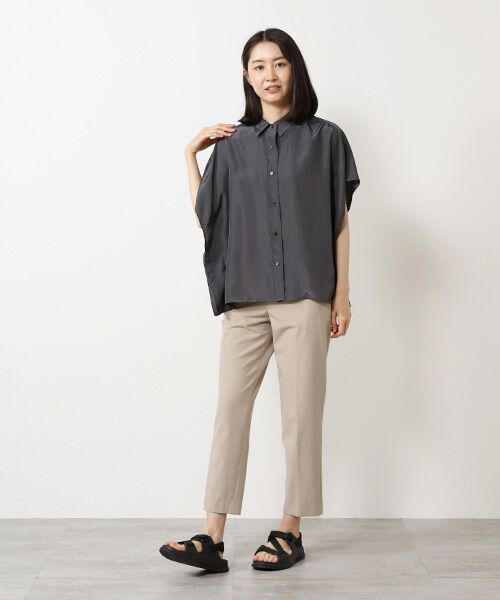 MOGA / モガ シャツ・ブラウス | セシェプレーンケープシャツ | 詳細4