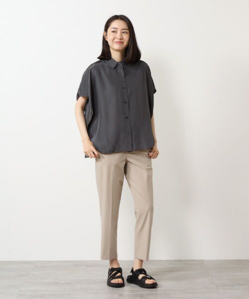 MOGA / モガ シャツ・ブラウス | セシェプレーンケープシャツ | 詳細5