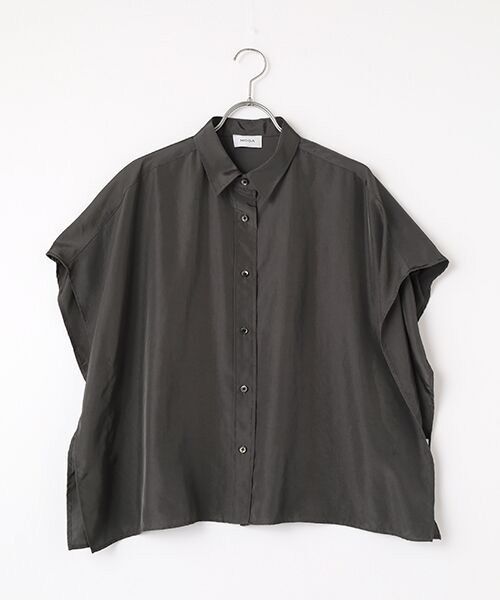 MOGA / モガ シャツ・ブラウス | セシェプレーンケープシャツ | 詳細6